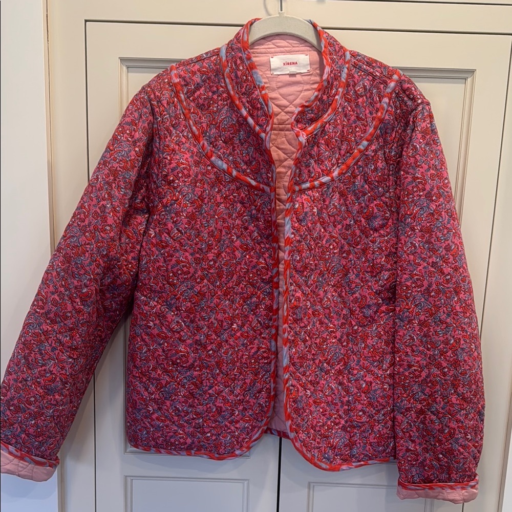 Quilted Pink and Blue Jacket